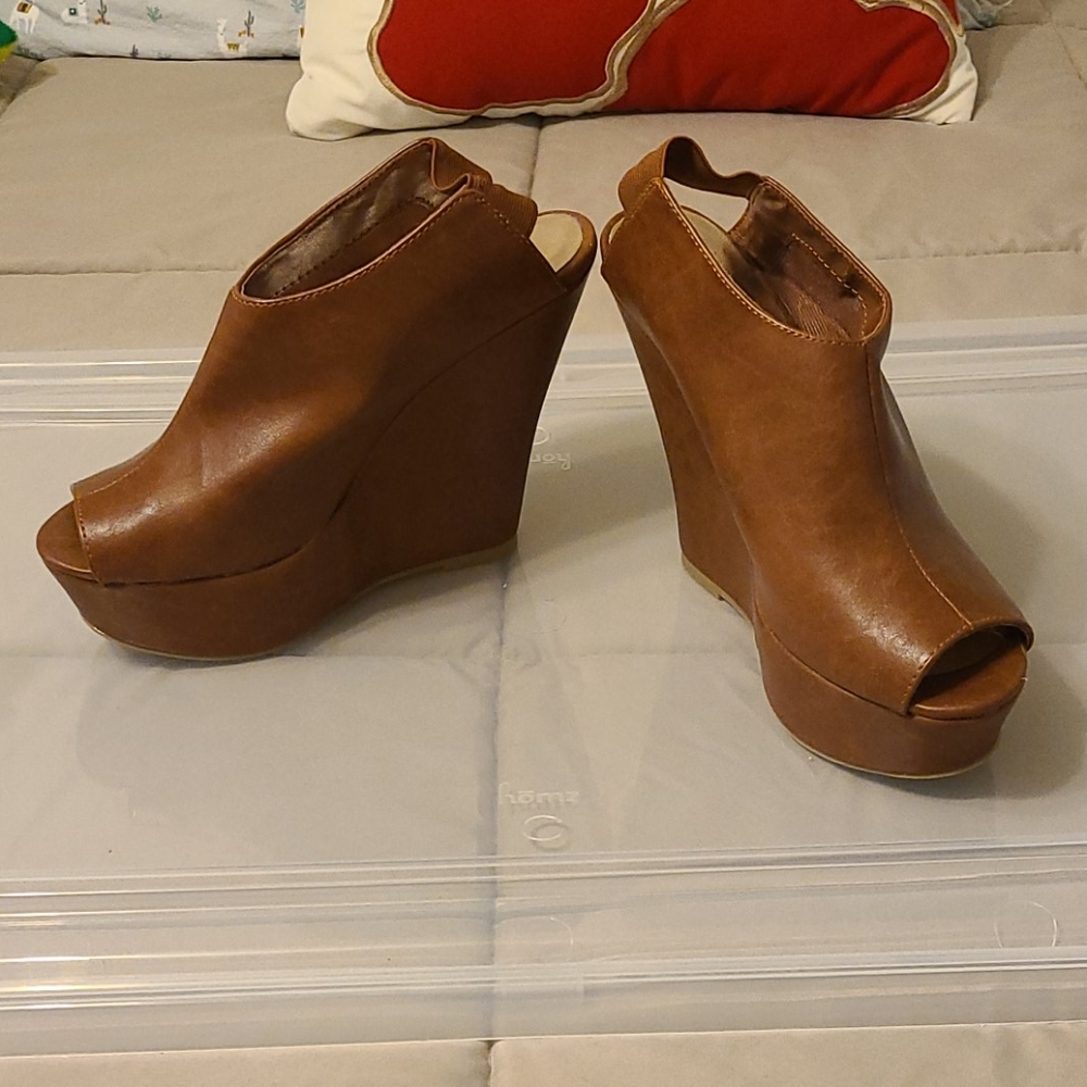 Madden Girl Open Toe Wedge